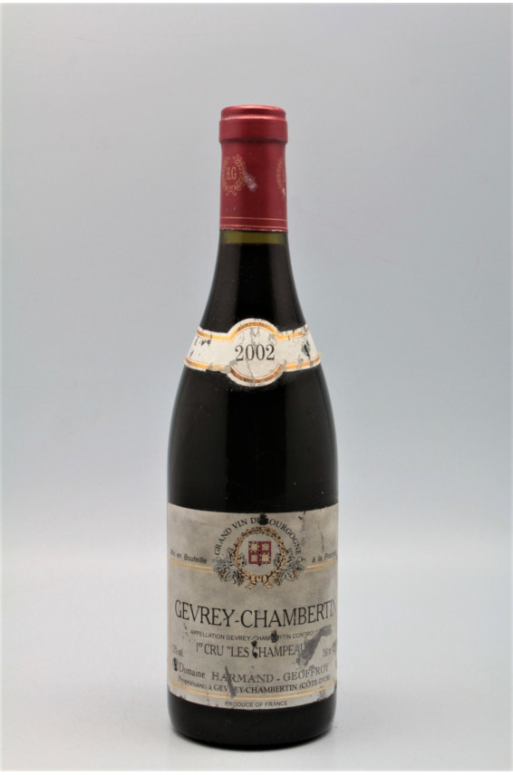 Harmand Geoffroy Gevrey Chambertin 1er cru Les Champeaux 2002 -10% DISCOUNT !