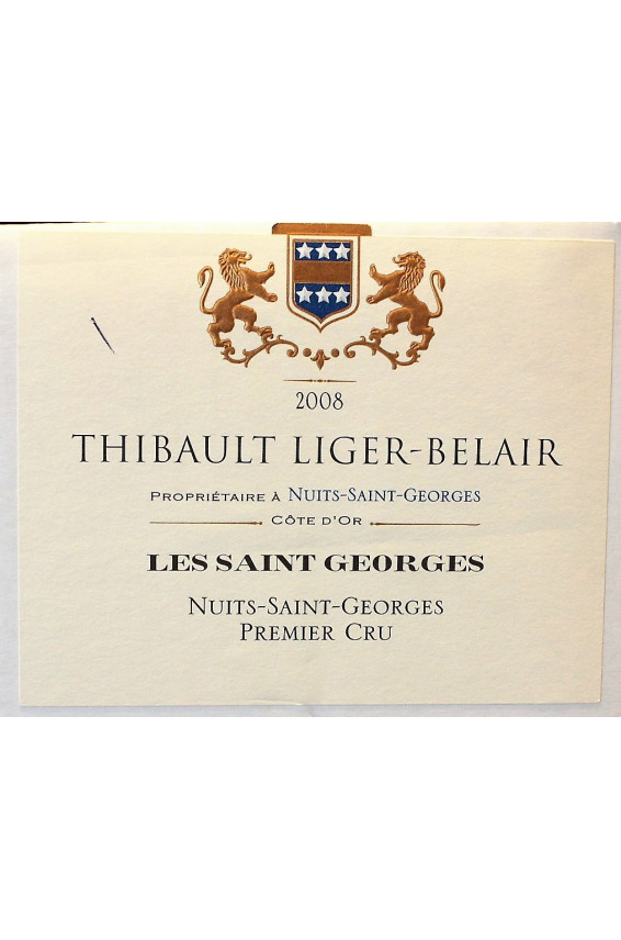 Thibault Liger Belair Nuits Saint Georges 1er cru Les Saint Georges 2008