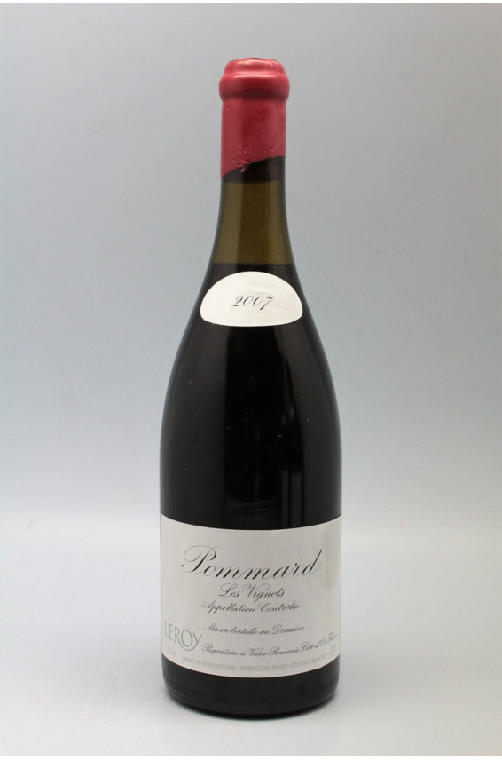 Domaine Leroy Pommard Les Vignots 2007 -5% DISCOUNT !
