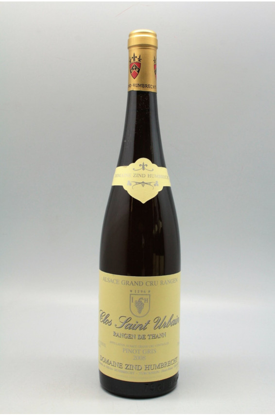 Zind Humbrecht Alsace Grand cru Pinot Gris Rangen de Thann Clos Saint Urbain 2008