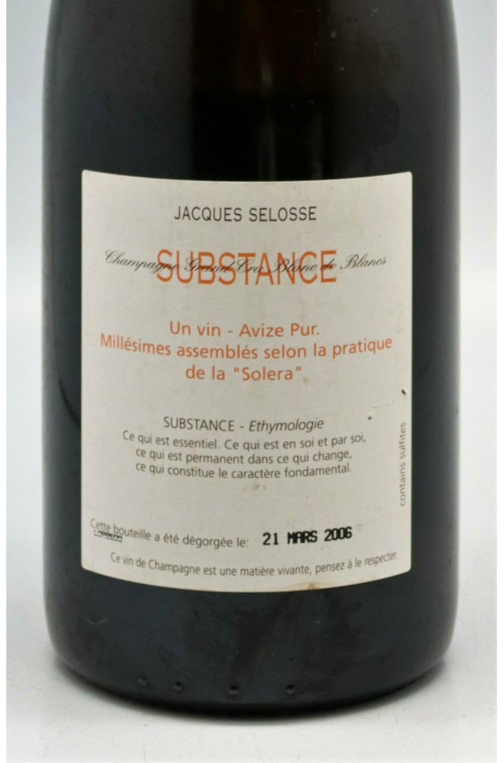 Jacques Selosse Substance