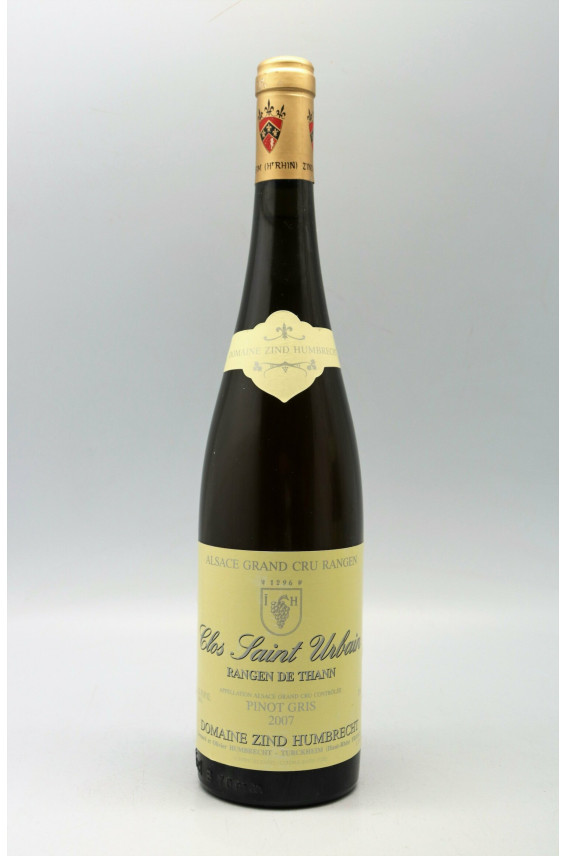 Zind Humbrecht Alsace Grand Cru Pinot Gris Rangen de Thann Clos Saint Urbain 2007
