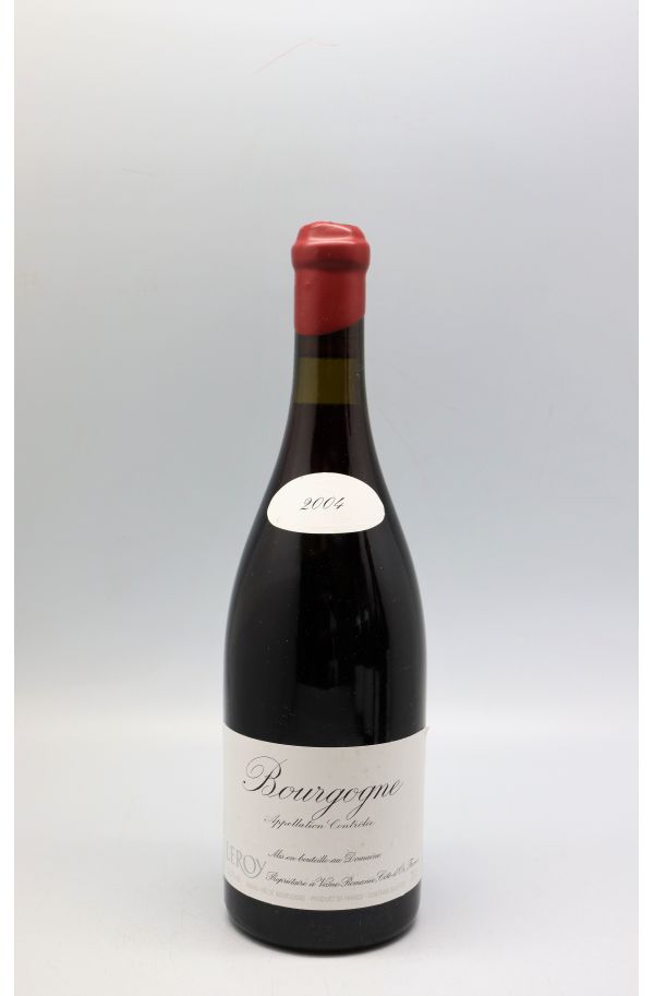 Domaine Leroy Bourgogne 2004 rouge
