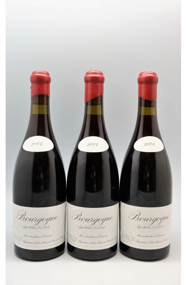 Domaine Leroy Bourgogne 2004 rouge