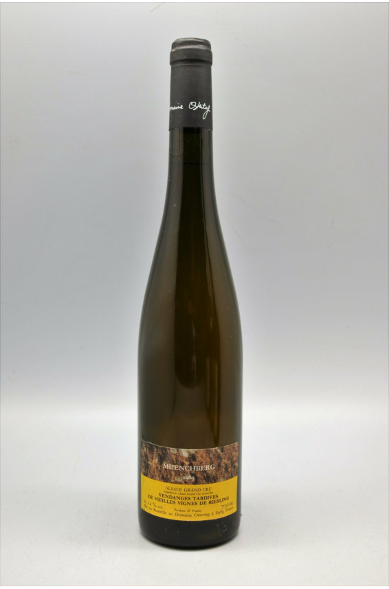 Ostertag Alsace Grand cru Riesling Muenchberg Vendanges Tardives 1989