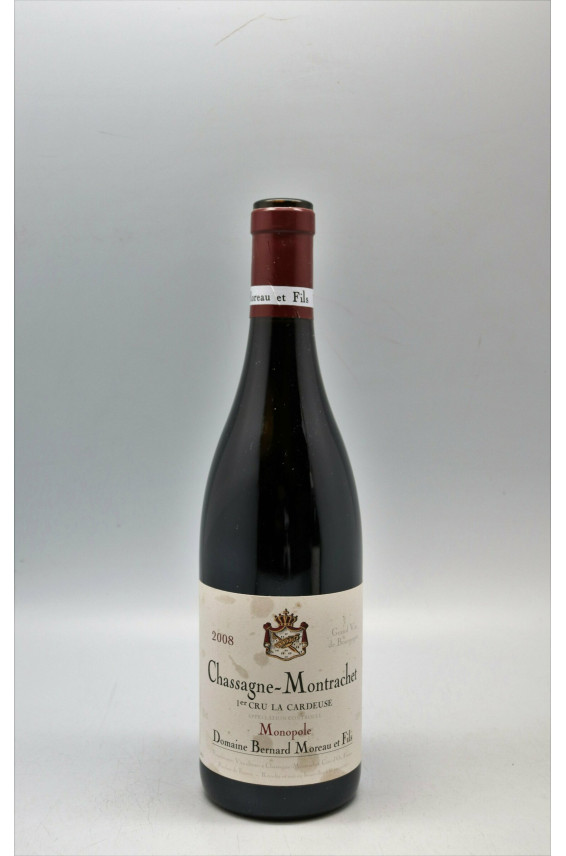 Bernard Moreau Chassagne Montrachet 1er cru La Cardeuse Monopole 2008 rouge -5% DISCOUNT !