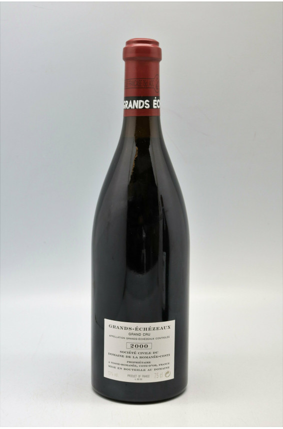 Romanée Conti 2000 Assortment 12 Bottles (1 RC, 3 T, 2 R, 2 RSV, 2 GE, 2 E)