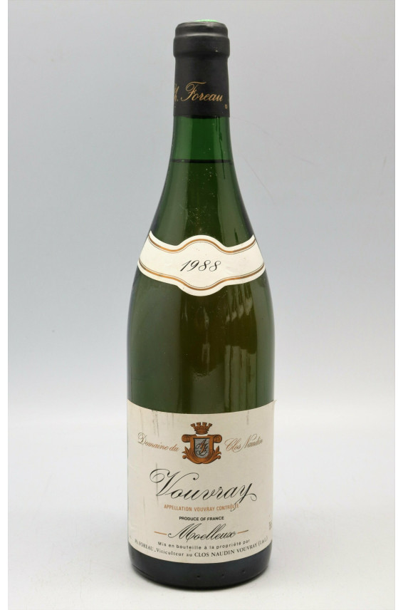 Foreau Vouvray Moelleux 1988