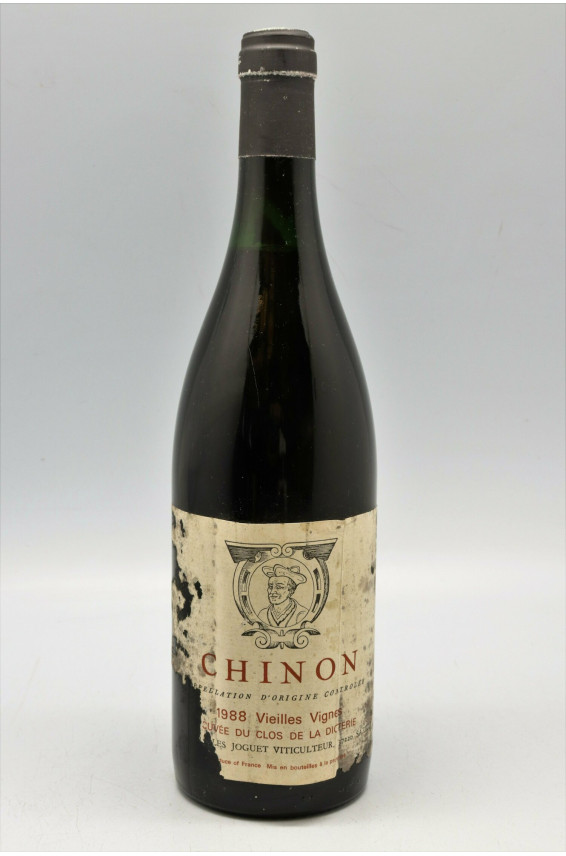Joguet Chinon Clos de la Dioterie Vieilles Vignes 1988 -10% DISCOUNT !