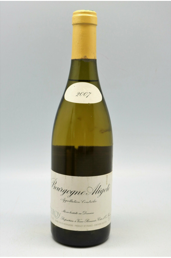 Leroy SA Bourgogne Aligoté 2007 -5% DISCOUNT !
