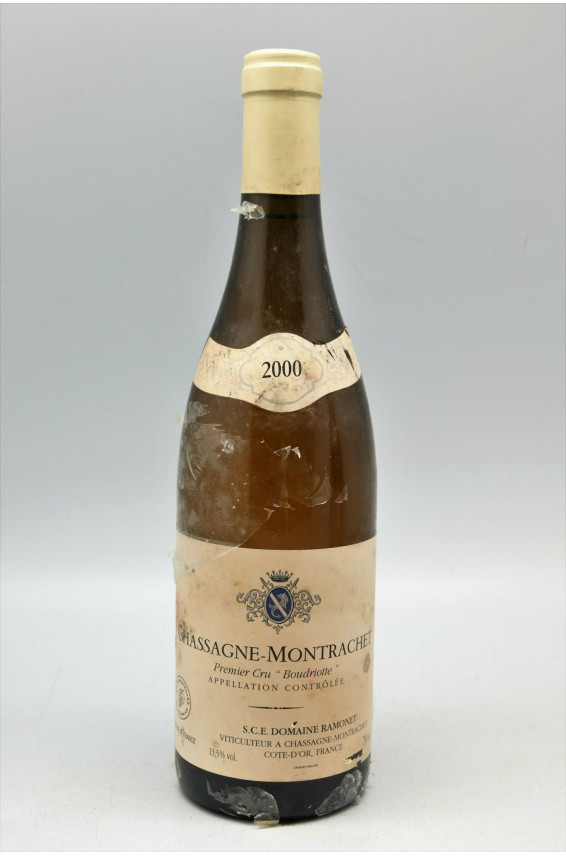 Ramonet Chassagne Montrachet 1er cru Boudriotte 2000 blanc -10% DISCOUNT !