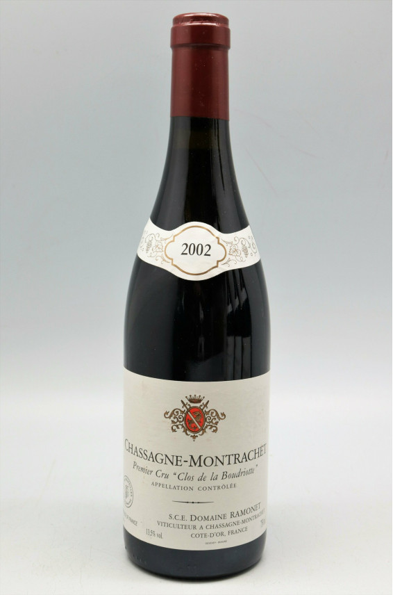 Ramonet Chassagne Montrachet 1er cru Boudriotte 2002 rouge