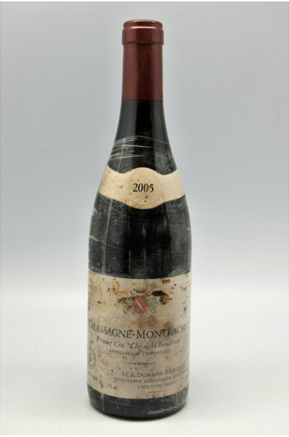 Ramonet Chassagne Montrachet 1er cru Clos de la Boudriotte 2005 rouge -5% DISCOUNT !