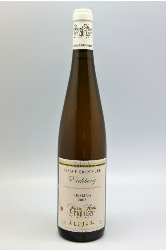 Ginglinger Alsace Grand Cru Eichberg Riesling 2003