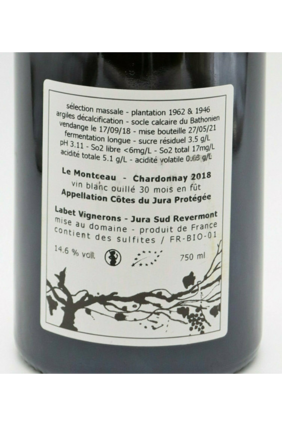 Labet Côtes du Jura Chardonnay Le Montceau 2018