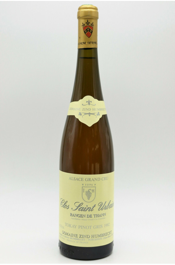 Zind Humbrecht Alsace Grand Cru Pinot Gris Rangen de Thann Clos Saint Urbain 1992
