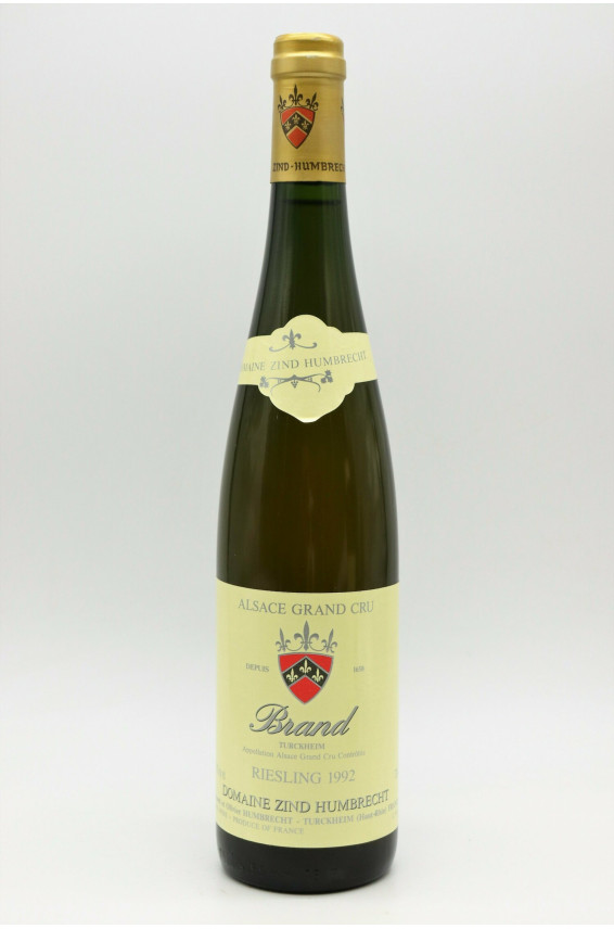 Zind Humbrecht Alsace Grand cru Riesling Brand 1992