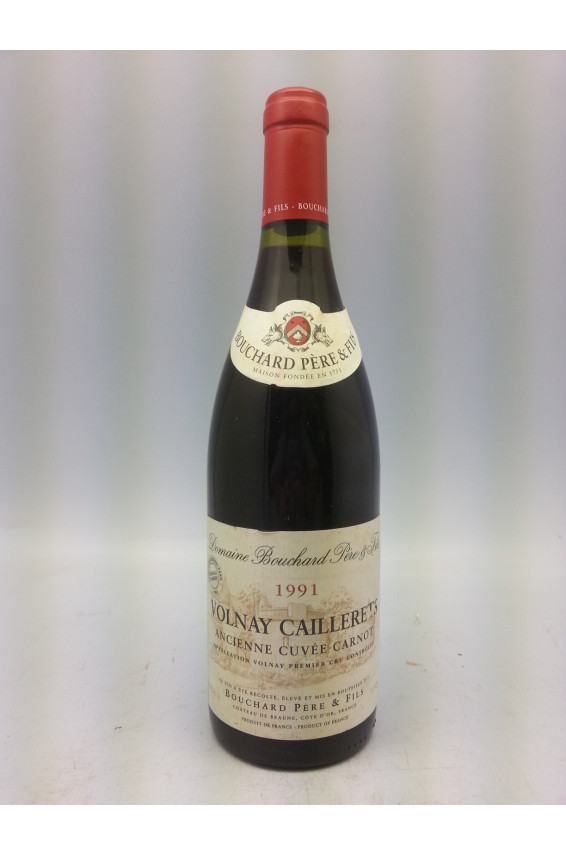 Bouchard P&F Volnay 1er cru Caillerets Cuvée Carnot 1991