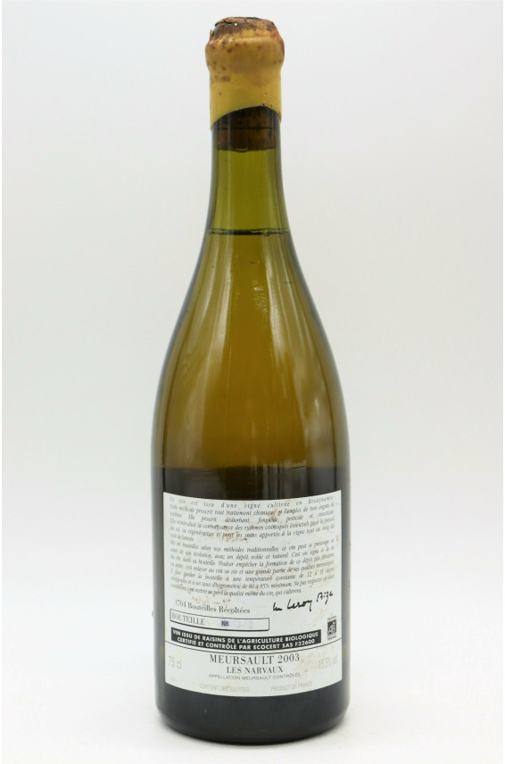 Weingüter d'Auvenay Meursault Les Narvaux 2003