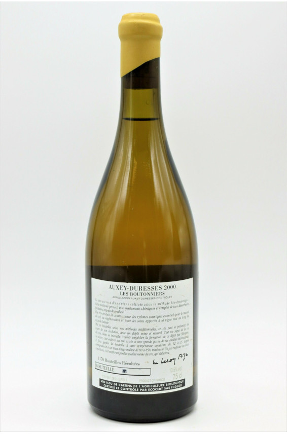 Domaine D'auvenay Auxey Duresses Les Boutonniers 2000