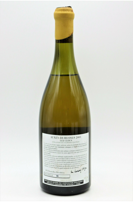 Weingüter D'auvenay Auxey Duresses Les Clous 2001