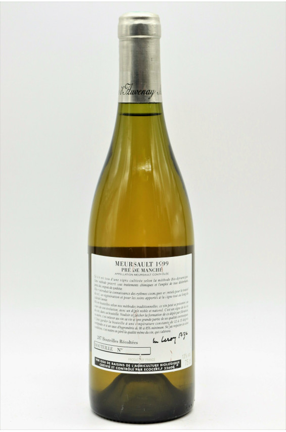 Weingüter D'auvenay Meursault Pré de Manche 1999