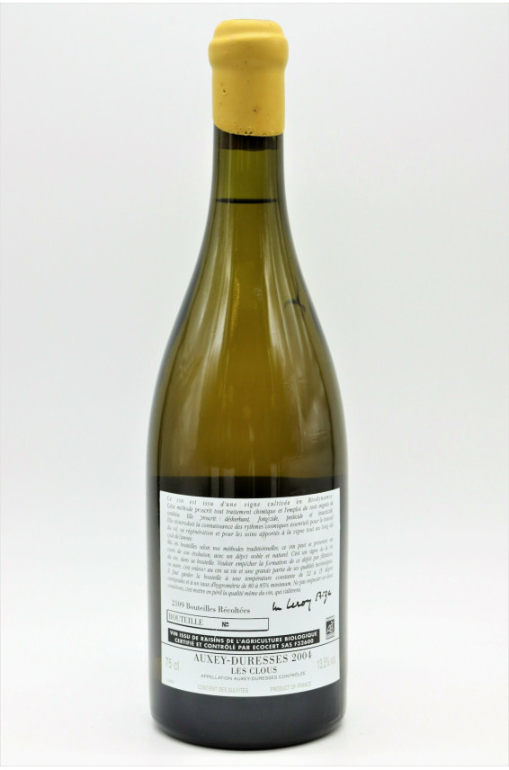 Domaine D'auvenay Auxey Duresses Les Clous 2004