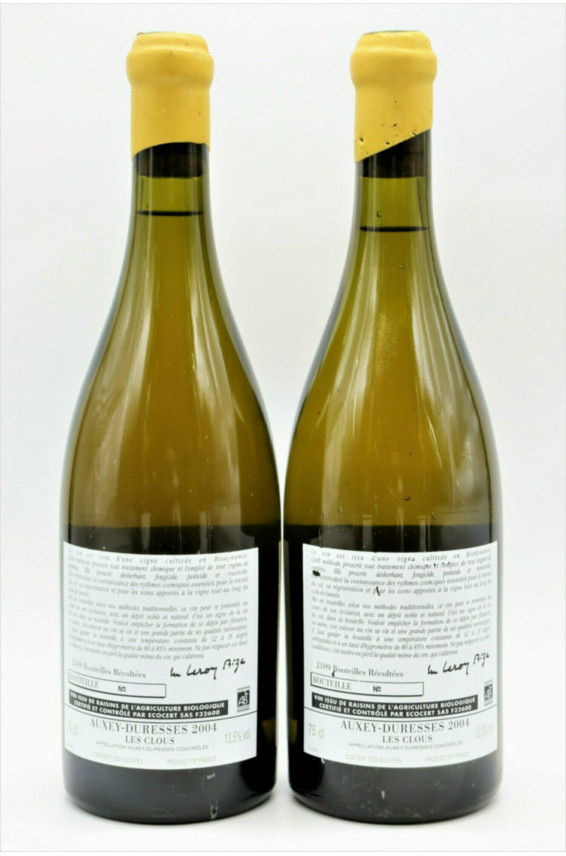 Domaine D'auvenay Auxey Duresses Les Clous 2004
