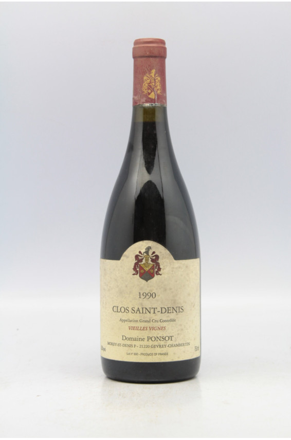 Ponsot Clos Saint Denis Vieilles Vignes 1990