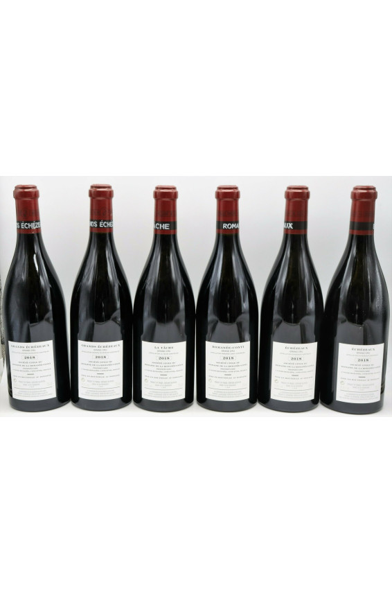 Romanée Conti 2018 Assortment 12 bottles (1 RC, 1 T, 2 E, 2 GE, 1 R, 2 C, 1 RSV, 2 V)