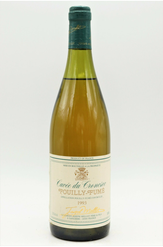 Joseph Mellot Pouilly Fumé Cuvée du Tronsec 1993 -10% DISCOUNT !