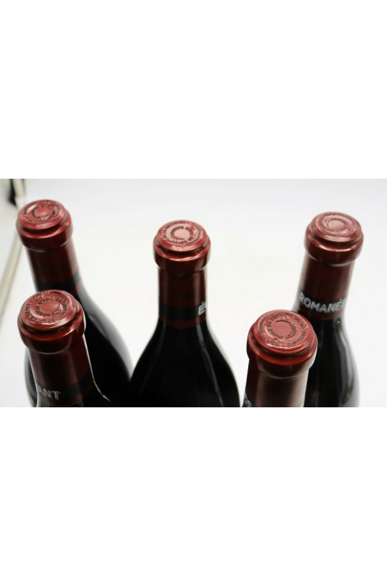 Romanée Conti 2018 Assortiment 10 bouteilles (1 RC, 3 T, 1 R, 2 RSV, 1 GE, 2 E)