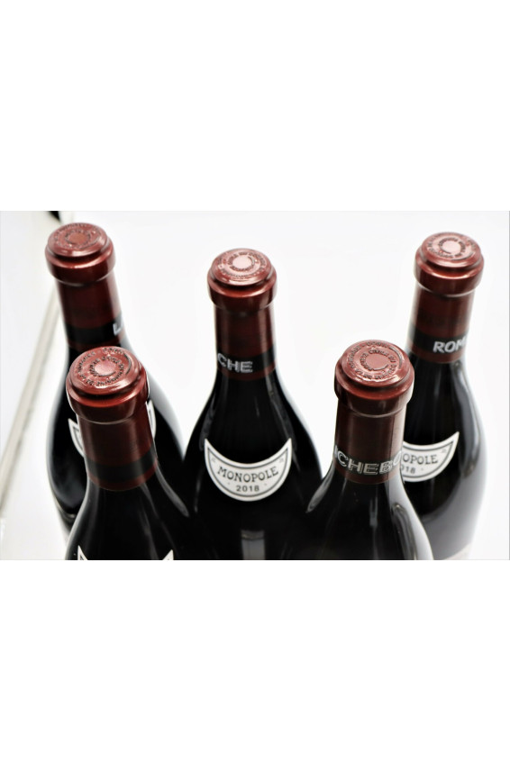 Romanée Conti 2018 Assortiment 10 bouteilles (1 RC, 3 T, 1 R, 2 RSV, 1 GE, 2 E)