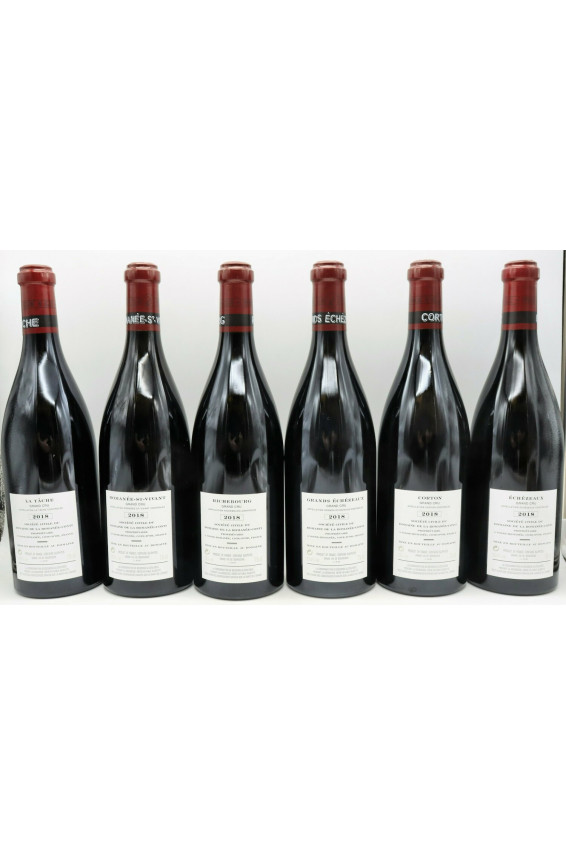 Romanée Conti 2018 Assortment 6 bottles (1T, 1R, 1RSV, 1GE, 1E, 1C)