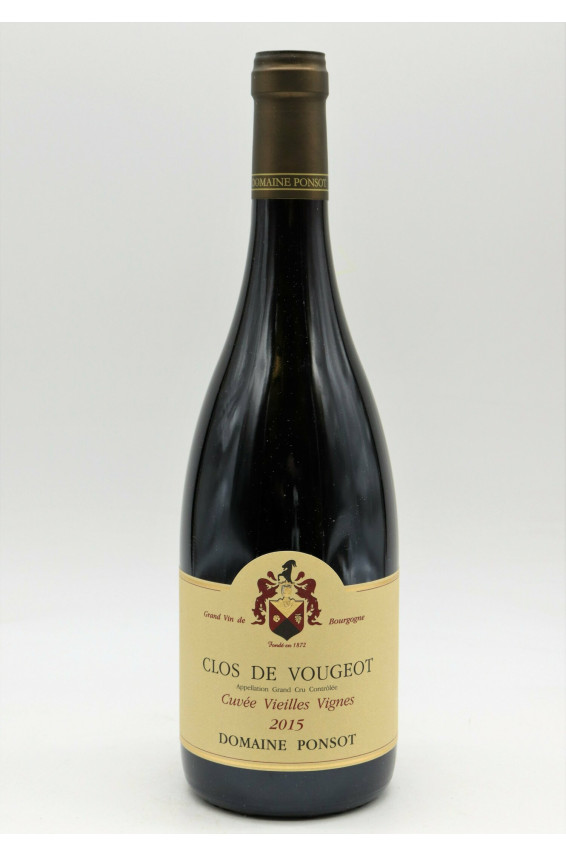 Ponsot Clos Vougeot Cuvée Vieilles Vignes 2015
