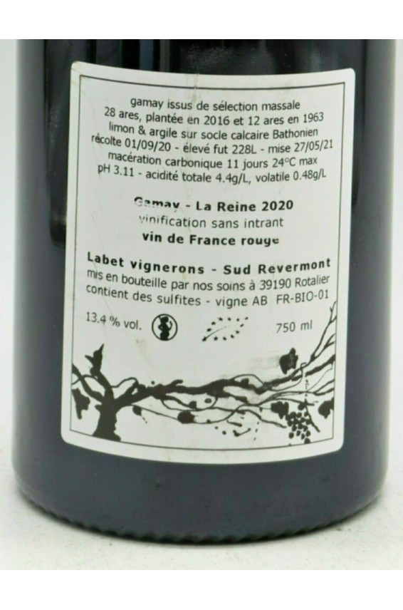 Labet Côtes du Jura Gamay La Reine 2020