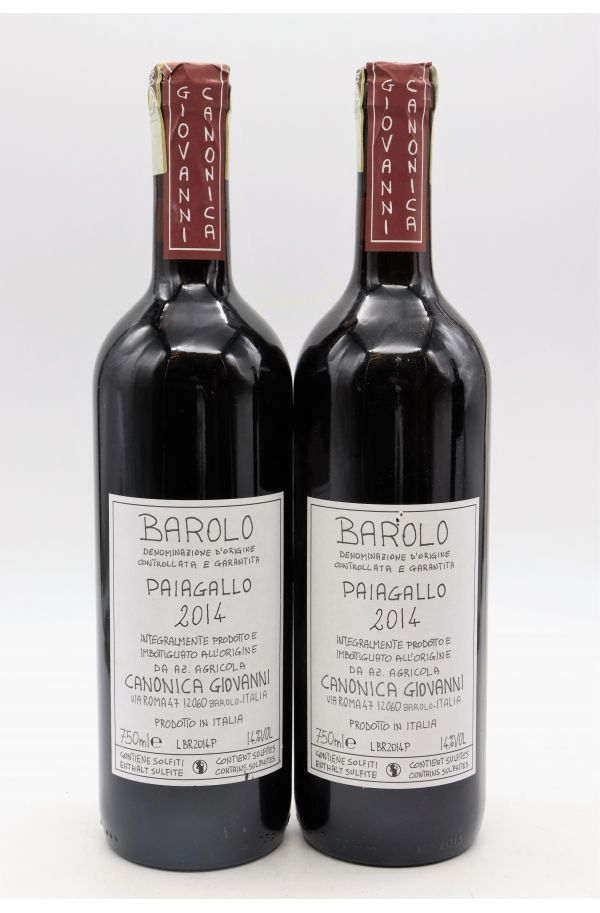 ワイン Canonica Giovanni Barolo Paiagallo 2014 Giovanni Canonica Barolo Paiagallo 2014
