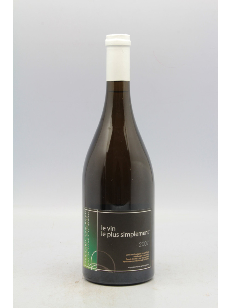 Bernard Van Berg Bourgogne Grand Ordinaire 2007