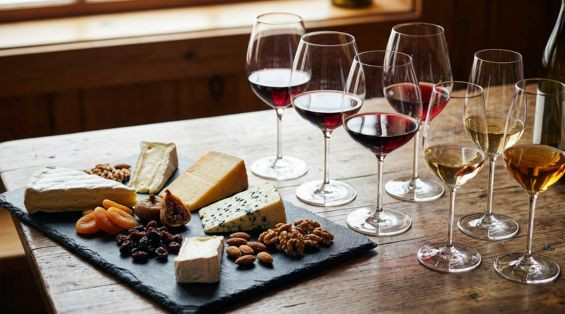 Vinho tinto ou vinho branco com o queijo?