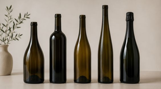 Les différentes formes des bouteilles de vin