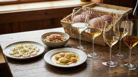 Qual vinho escolher para acompanhar vieiras?